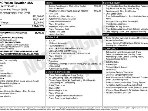 New 2026 GMC Yukon Elevation w/ Elevation Premium Package AWD/4WD image 28