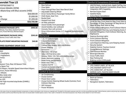 Used 2025 Chevrolet Trax LS w/ LS Convenience Package FWD image 8