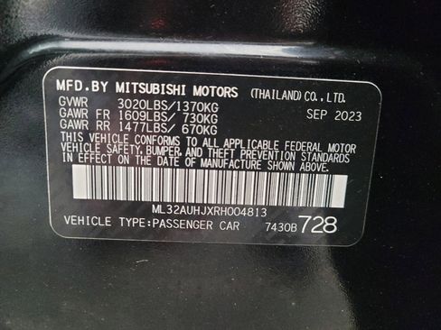 Used 2024 Mitsubishi Mirage LE FWD image 33