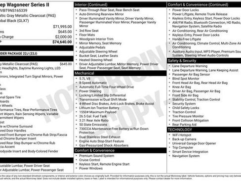 Used 2022 Jeep Wagoneer Series II image 33