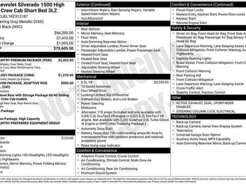 Used 2024 Chevrolet Silverado 1500 High Country w/ High Country Premium Package AWD/4WD image 11