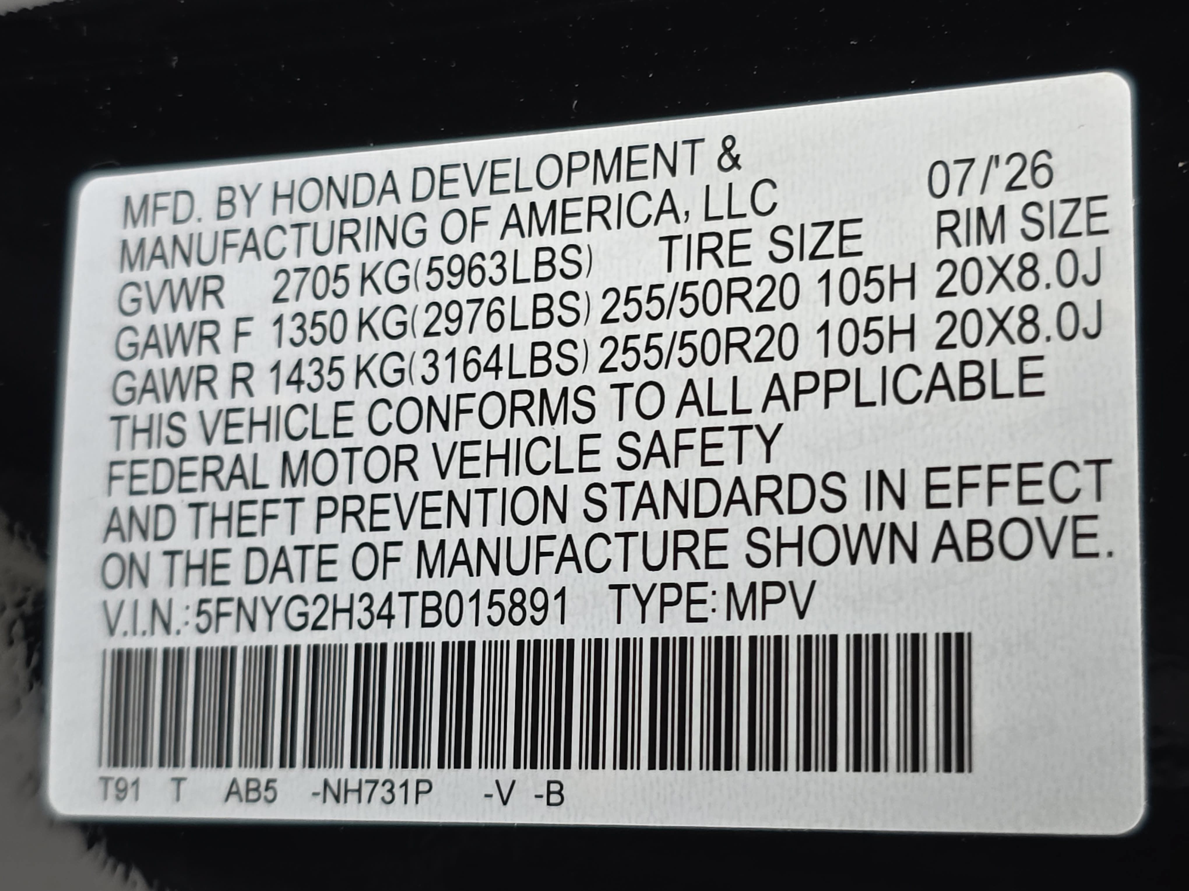 New 2026 Honda Pilot Sport image 36