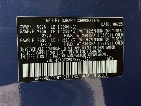 New 2025 Subaru Outback Touring XT image 33