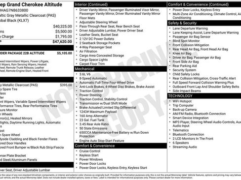 Used 2022 Jeep Grand Cherokee Altitude AWD/4WD image 9