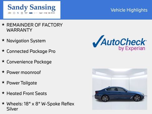 Used 2022 BMW 530i xDrive w/ Convenience Package AWD/4WD image 8