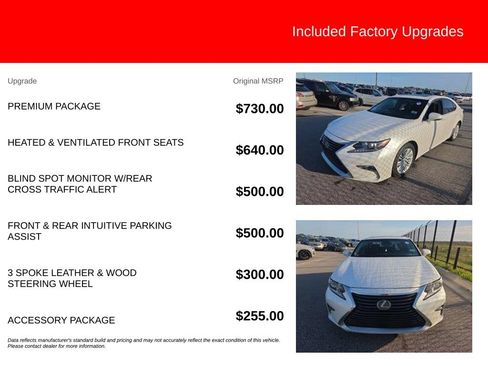 Used 2017 Lexus ES 350 w/ Premium Package FWD image 5