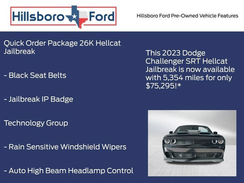 Used 2023 Dodge Challenger SRT Hellcat RWD image 3