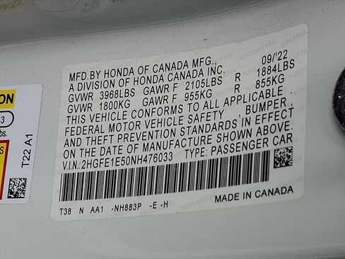 Used 2022 Honda Civic Si image 28