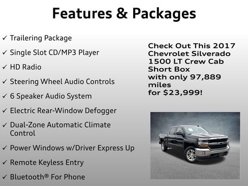 Used 2017 Chevrolet Silverado 1500 LT w/ All Star Edition AWD/4WD image 20