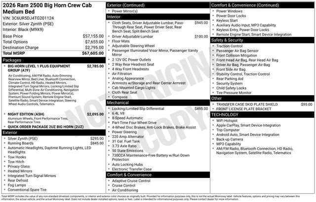 Used 2026 RAM 2500 Big Horn AWD/4WD image 15