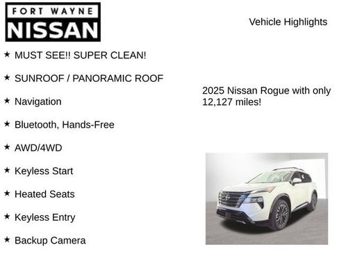 Used 2025 Nissan Rogue Platinum w/ Platinum Premium Package AWD/4WD image 8