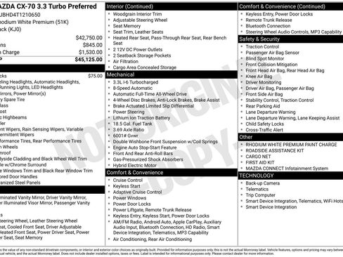 New 2026 MAZDA CX-70 3.3 Turbo w/ Preferred Package AWD/4WD image 22