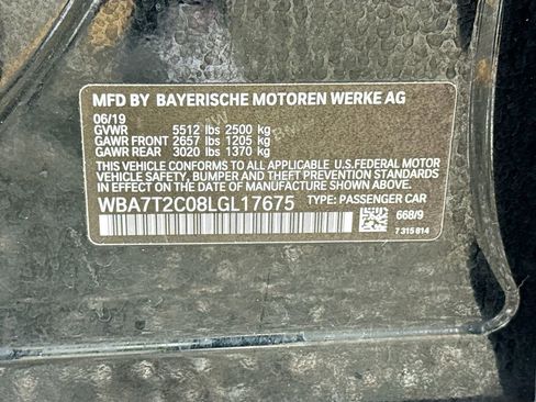 Used 2020 BMW 740i w/ Cold Weather Package RWD image 36