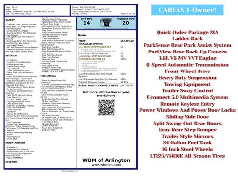 Used 2016 RAM ProMaster 2500 image 2