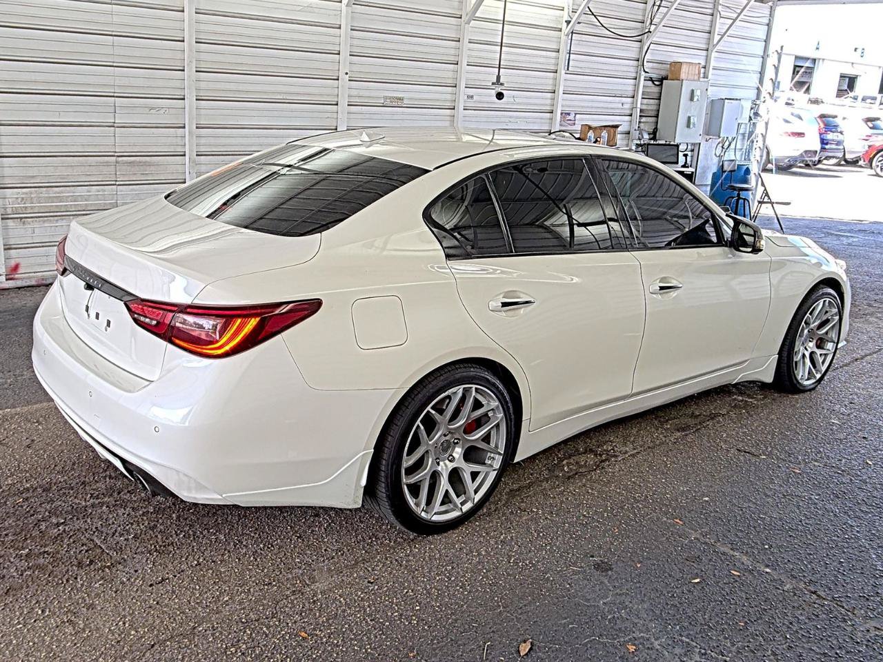 Used 2019 INFINITI Q50 Red Sport 400 w/ Sensory Package AWD/4WD image 2