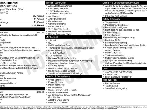 New 2025 Subaru Impreza 2.0i image 5