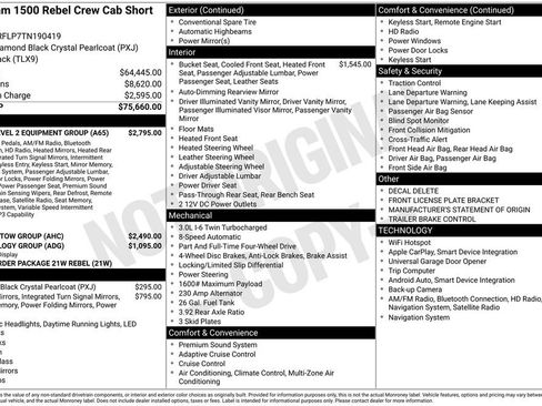 New 2026 RAM 1500 Rebel w/ Rebel Level 2 Equipment Group image 6