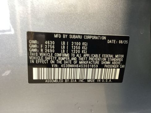 Certified 2025 Subaru Legacy Limited AWD/4WD image 16