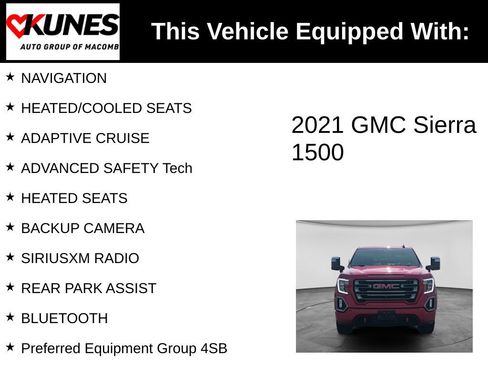 Used 2021 GMC Sierra 1500 AT4 w/ AT4 Value Package AWD/4WD image 3
