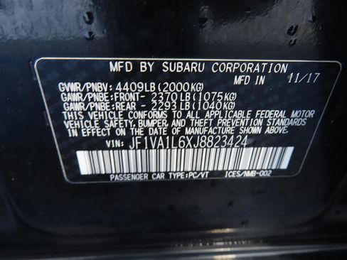 Used 2018 Subaru WRX Limited image 40