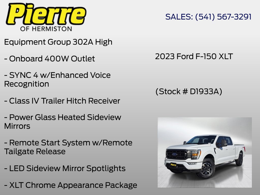 Used 2023 Ford F150 XLT w/ Equipment Group 302A High AWD/4WD image 6