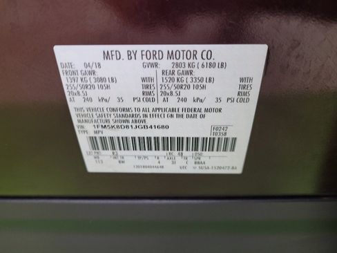 Used 2018 Ford Explorer XLT w/ Equipment Group 202A AWD/4WD image 33