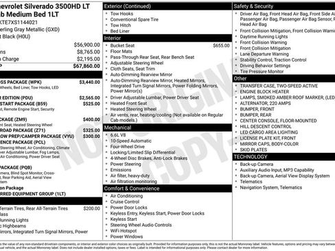 Used 2025 Chevrolet Silverado 3500 LT w/ Trail Boss Package AWD/4WD image 4