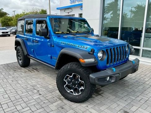 Used 2022 Jeep Wrangler Unlimited Rubicon 4xe w/ Cold Weather Group AWD/4WD image 1