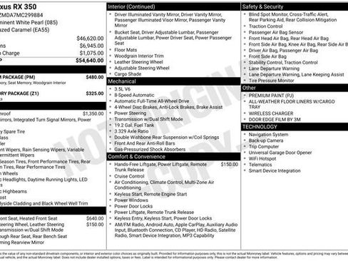 Used 2021 Lexus RX 350 AWD w/ Premium Package image 19