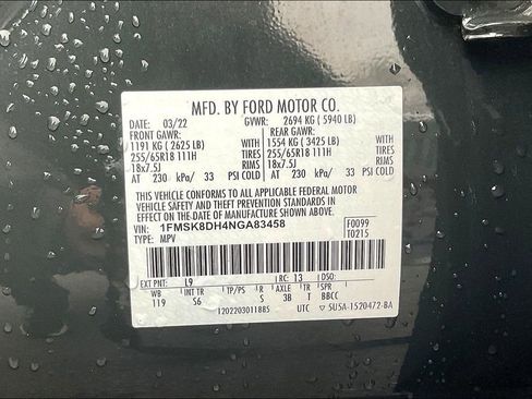 Used 2022 Ford Explorer XLT w/ Equipment Group 202A image 31