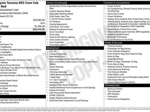 Certified 2023 Toyota Tacoma SR5 RWD image 37