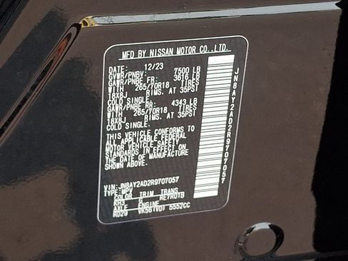 Used 2024 Nissan Armada SV w/ Cargo Package AWD/4WD image 27