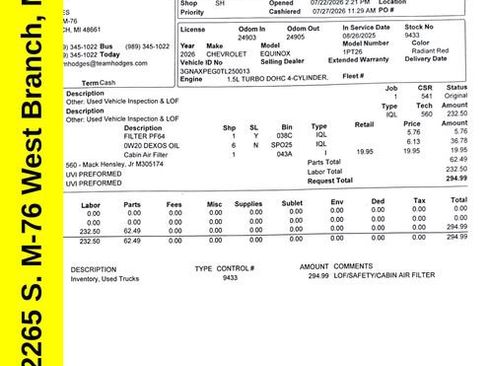 Used 2026 Chevrolet Equinox LT AWD/4WD image 44