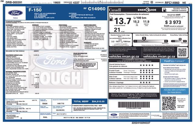 Used 2024 Ford F150 Tremor w/ Equipment Group 402A High AWD/4WD image 17