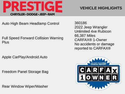 Used 2022 Jeep Wrangler Unlimited Rubicon 4xe w/ Safety Group AWD/4WD image 6