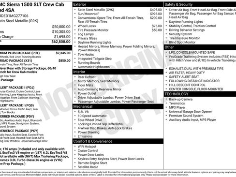 Used 2021 GMC Sierra 1500 SLT w/ SLT Premium Plus Package image 30