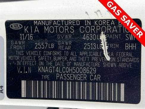 Certified 2017 Kia Optima Premium w/ Hybrid Convenience Package image 31