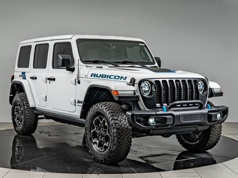 Used 2021 Jeep Wrangler Unlimited Rubicon 4xe w/ Steel Bumper Group AWD/4WD image 3