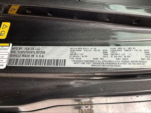 New 2026 Jeep Gladiator Sport AWD/4WD image 13