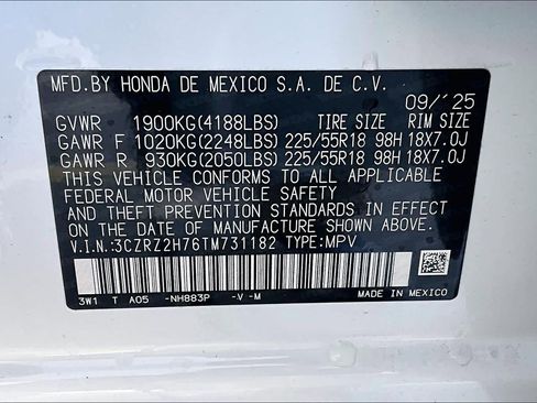 Certified 2026 Honda HR-V EX-L image 34