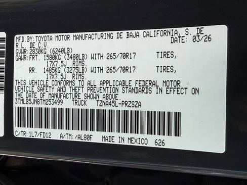New 2026 Toyota Tacoma TRD Off-Road AWD/4WD image 25