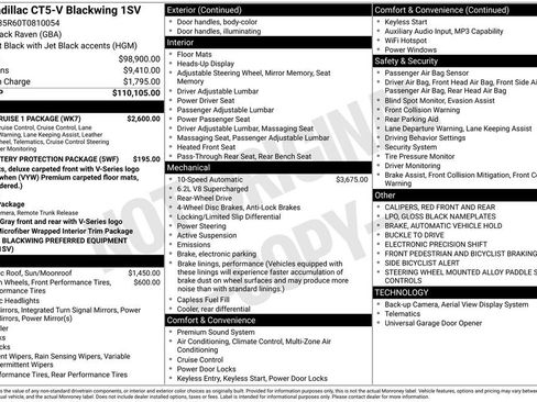 Used 2026 Cadillac CT5 V Blackwing w/ Super Cruise 1 Package RWD image 3