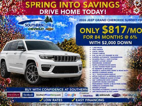 Used 2026 Jeep Grand Cherokee Summit w/ Adv Protech Group IV AWD/4WD image 5