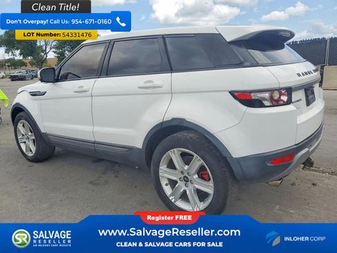 Used 2012 Land Rover Range Rover Evoque Pure Premium AWD/4WD image 3