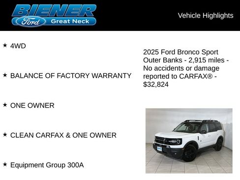 Used 2025 Ford Bronco Sport Outer Banks image 9