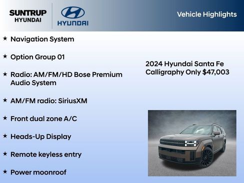 New 2024 Hyundai Santa Fe Calligraphy image 7