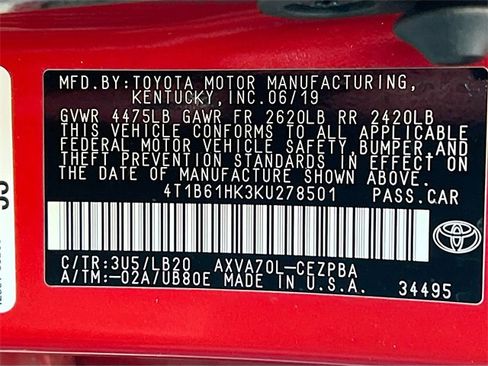 Used 2019 Toyota Camry XSE image 32