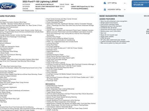 Used 2023 Ford F150 Lightning Lariat image 5