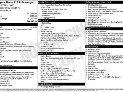Used 2024 Toyota Sienna XLE FWD image 2