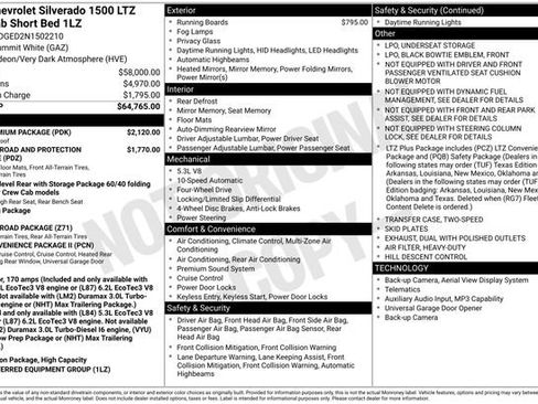 Certified 2022 Chevrolet Silverado 1500 LTZ w/ LTZ Premium Package AWD/4WD image 40